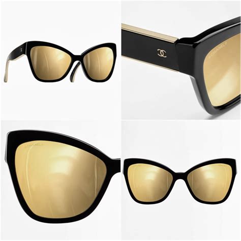 chanel gold logo sunglasses|Sunglasses .